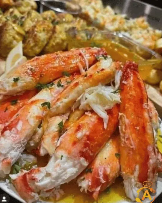 Baked Crab Legs in Butter Sauce