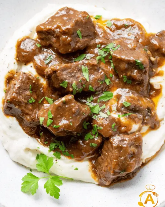 Beef Tips with Mushroom Gravy