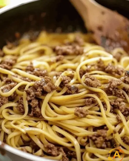 Best Mongolian Ground Beef Noodles