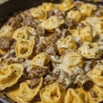 Cheesesteak Tortellini in Rich Provolone Sauce