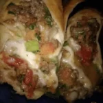 Cheesy Beef and Veggie-Stuffed Burrito