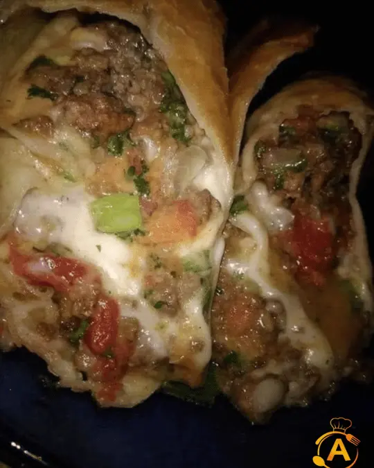 Cheesy Beef and Veggie-Stuffed Burrito