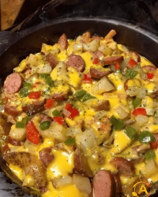 Cheesy Potato and Smoked Sausage Casserole