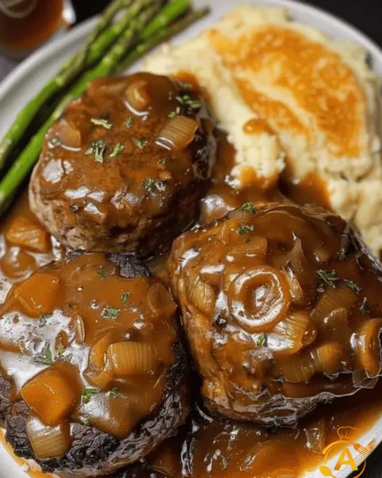 Classic Salisbury Steak with Rich Onion Gravy