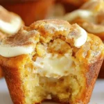 Cream Cheese Filled Cinnamon Sugar Muffins