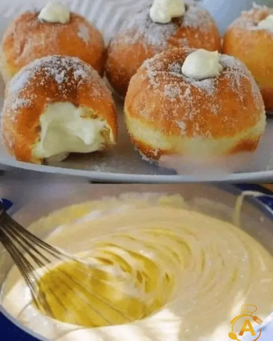 Cream-Filled Donuts Recipe