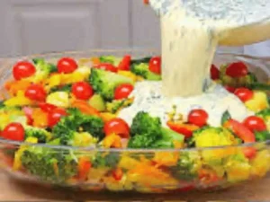 Creamy Baked Broccoli with Tomatoes and Kale Recipe