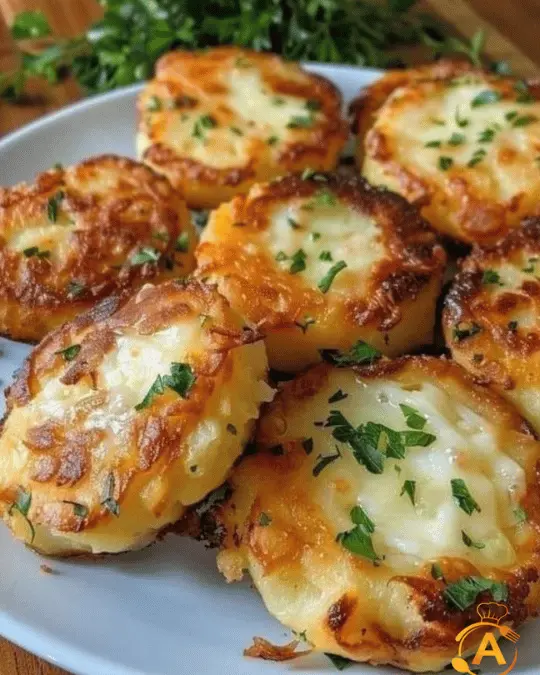 Crispy Cheesy Potato Stacks