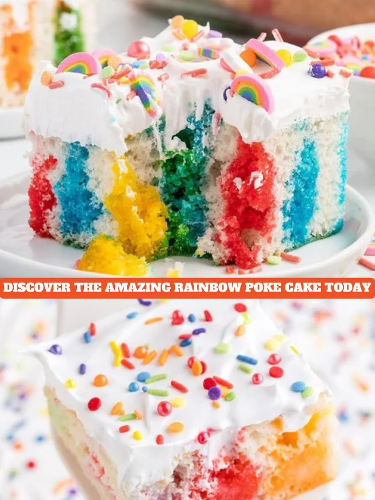 Discover the Amazing Rainbow Poke Cake Today