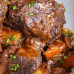 French Braised Short Ribs in a Red Wine Sauce