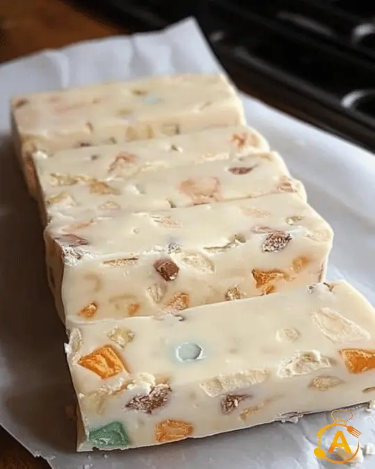 Fruit and Nut Icebox Fudge Bars