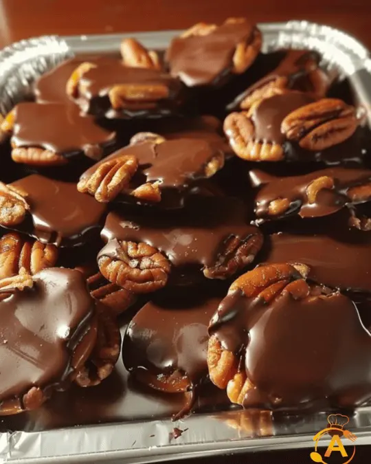 Turtle Candy with Pecans and Caramel