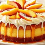 peach dump cake with canned peaches