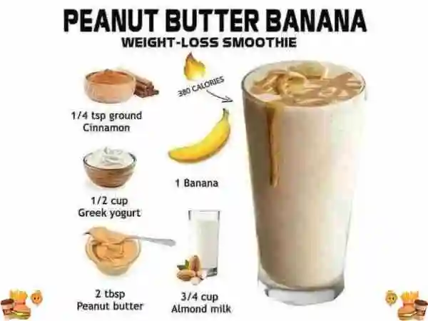 weight loss banana smoothie which is perfect for breakfast