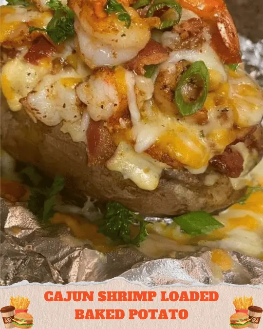 Cajun Shrimp Loaded Baked Potato