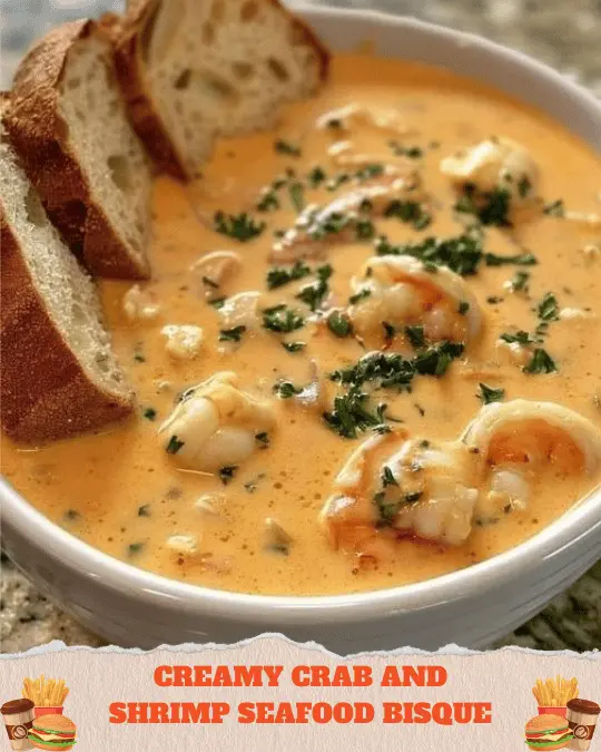 Creamy Crab and Shrimp Seafood Bisque