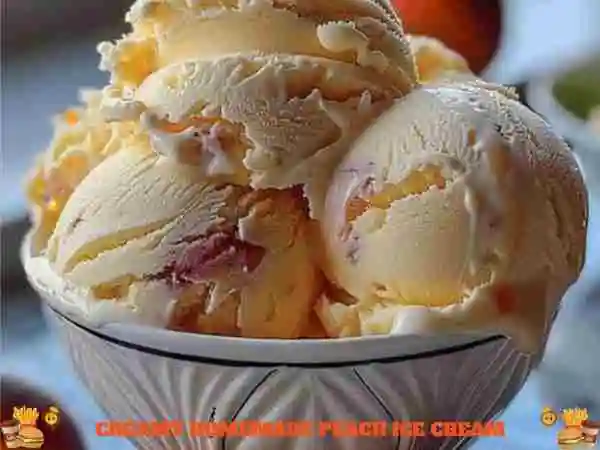 Creamy Homemade Peach Ice Cream: Summer Delight