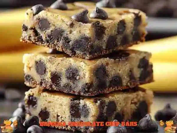 Easy Banana Chocolate Chip Bars Homemade Treat