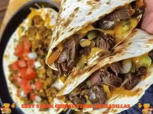 Easy Steak Cheese Steak Quesadillas Recipe