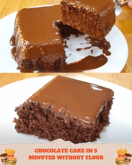 Flourless 5-Minute Chocolate Cake