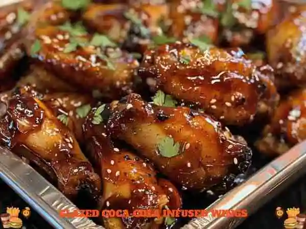 Glazed Coca-Cola Infused Wings with a Sweet