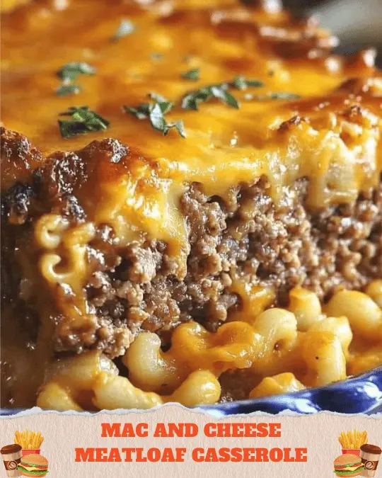 Mac and Cheese Meatloaf Casserole