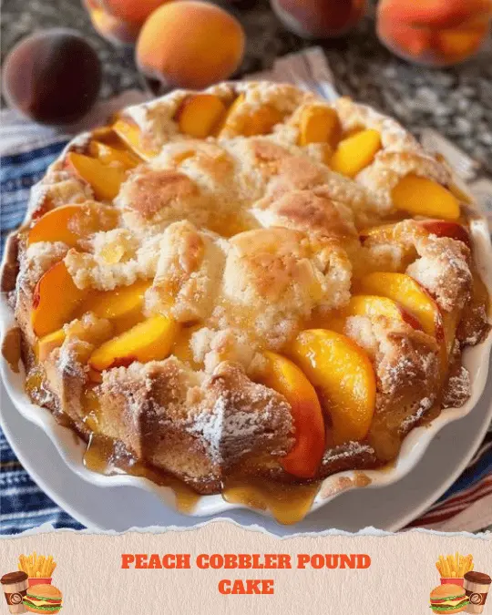 Peach Cobbler Pound Cake