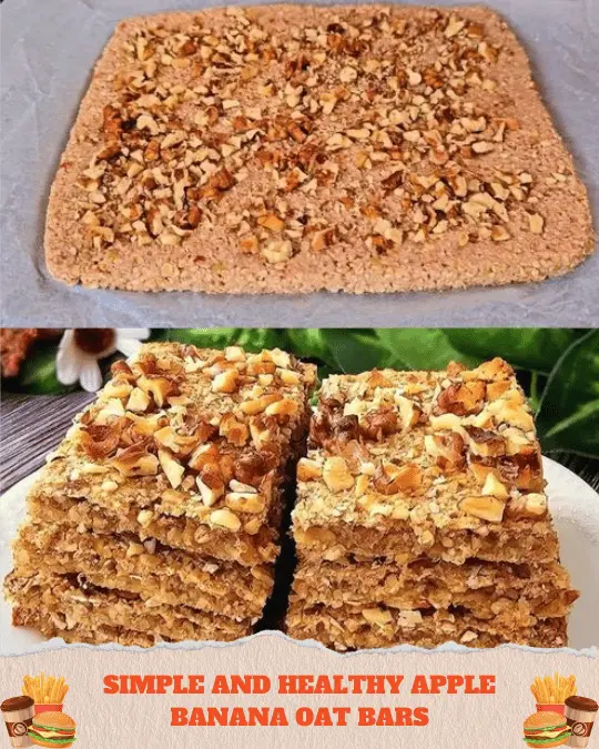 Simple and Healthy Apple Banana Oat Bars