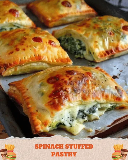 Spinach and Feta Stuffed Pastry