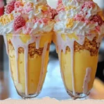 Yellow Raspberry Cheesecake Freakshakes