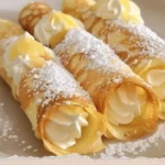 Zesty Lemon Meringue Pie Cannolis