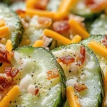 Fresh cucumber slices sprinkled with sea salt and black pepper